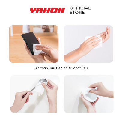 Thùng Khăn Ướt Cồn LET-GREEN 90 Miếng/Bao, 24 Bao/Thùng