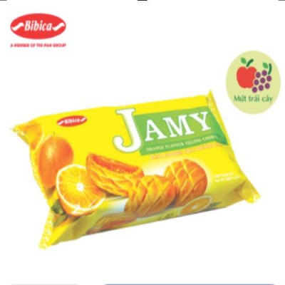 Bánh Jamy nhân mứt cam hộp 120 gram Bibica