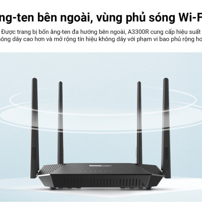 Router Wi-Fi băng tần kép Gigabit AC1200-A3300R_HÀNG CHÍNH HÃNG