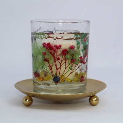 Nến Thơm Trang Trí Hoa Khô Gel Hương Hoa Hồng Chính Hãng R2D Nến Decor