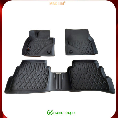 Thảm lót sàn xe ô tô Mazda CX5 2012-đến nay Nhãn hiệu Macsim chất liệu nhựa TPE cao cấp màu đen