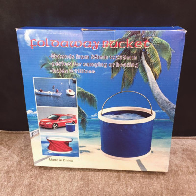  Xô đựng nước gấp gọn (9lit) xô rửa xe, xô phượt, xô câu cá