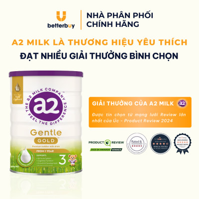 Sữa a2 Milk a2 Gentle Gold Số 3 Lon 800g