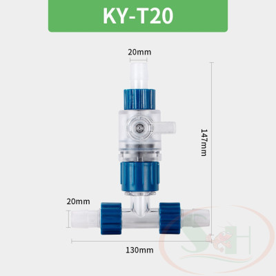 Van khóa Marine Three Way Water Changer chia ống T thay nước bể cá tép thủy sinh