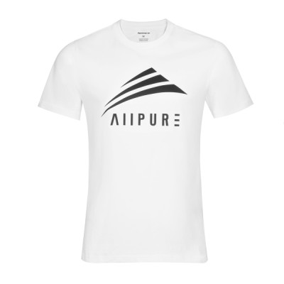 Áo thun cotton ALLPUR với logo in trực tiếp Single Jersey Essentials đen nam tính