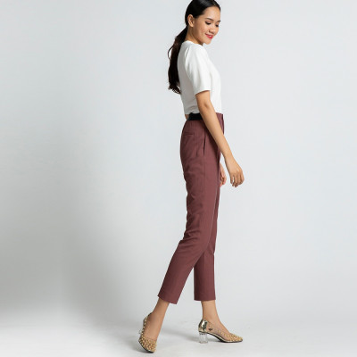 Quần Baggy Quần Dài Quần Tây Thời Trang Thiết Kế Hity PAN040 Lưng Thun (Hồng Rose Dusting)