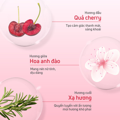 Nước hoa giá rẻ,nước hoa chính hãng cao cấp hương thơm dịu ngọt chính hãng thơm lâu Ma Cherry dung tích 30ml