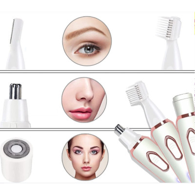 Máy cạo Lông vùngk ín, nhổ lông, lông mày ,lông mặt , lông mũi️ FREE SHIP ️ máy cạo lông tỉa lông đa năng 4 in 1 dành cho phụ nữ việt 