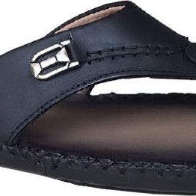 Dép nam xỏ ngón Trường Hải da bò thật cao cấp mềm mại đế âm mặt đế cao su không trơn  THXN074