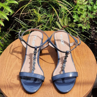 Sandal gót hoa cao cấp hot trend  quai da mềm mại 20751