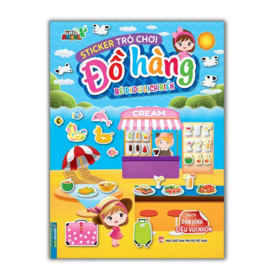 Sách - Sticker Trò Chơi Đồ Hàng - Bé Đi Du Lịch Biển + Bé Làm Chủ Tiệm Hoa + Bé Tập Làm Vườn - Combo 3 Cuốn - Minh Thắng