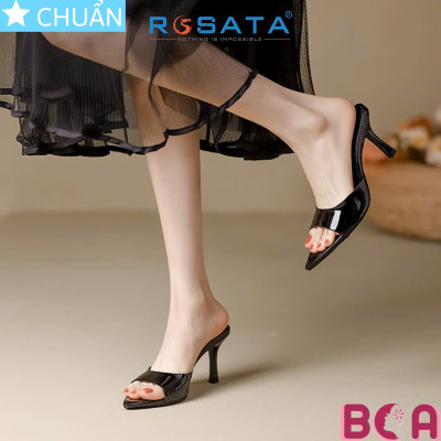 Dép guốc gót nhọn cao 5 phân RO663 ROSATA tại BCASHOP tôn dáng, êm chân kết hợp mũi nhọn tinh tế và thời trang