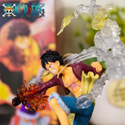 Mô Hình Luffy Gear 2 18CM Hỏa Quyền Mô hình One Piece Cao Cấp, Figure Mô Hình Anmie One Piece Luffy Vua Hải Tặc