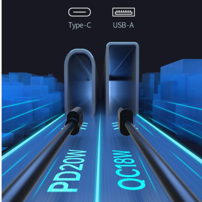 Tẩu sạc Choetech TC0005 nhanh trên ô tô 38W 2 cổng USB A+ Type C (Hàng chính hãng)