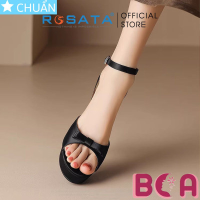 Giày cao gót hở mũi nữ 8 phân RO660 ROSATA tại BCASHOP lớp bề mặt vải sành điệu, duyên dáng kết hợp bên trong êm ái