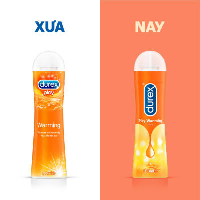 Bộ Gel Bôi Trơn Durex Warming 2 Chai 100ml ( New )