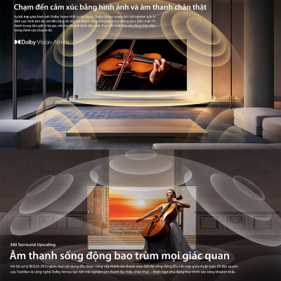 [SP Mới 2025] Smart Tivi Toshiba 55 inch AI 4K UHD 55C350RP, Giao Hàng Toàn Quốc, Bảo Hành 24 Tháng, Hàng Chính Hãng