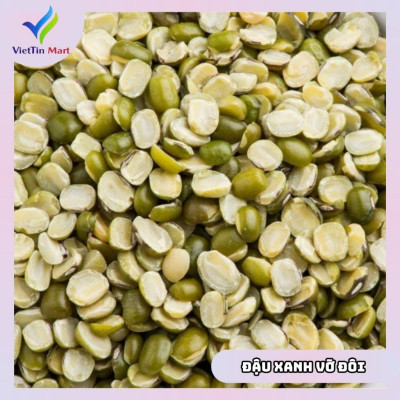 Đậu Xanh Vỡ Đôi Còn Vỏ Viettin Mart 500Gr