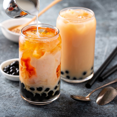 Combo 2 Túi Bột trà sữa vị matcha + truyền thống 3in1 Déli - 1kg pha chế trà sữa tiện lợi, nhanh chóng