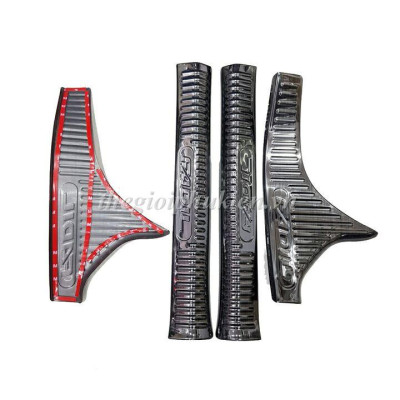 BỘ SẢN PHẨM Nẹp bước chân và ốp chống trầy cốp Vinfast Fadil - Mẫu Titan
