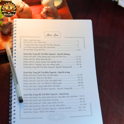 COMBO 2 Sách Chép Kinh - Kinh Địa Tạng, Sám Hối - PAI BOOKS.