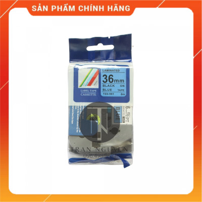[Combo 3 hộp] Nhãn In Brother Tz2-561 - Đen nền Dương 36mm x 8m - Hàng nhập khẩu