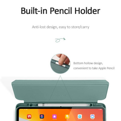 Bao da chống sốc cho iPad Pro 12.9 2020 hiệu USAMS US-BH589 có ngăn đụng bút (nắp gập hít nam châm, thiết kế siêu mềm mịn trang bị Smartsleep) - hàng nhập khẩu