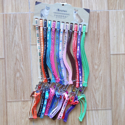 Dây Dắt Vòng Cổ Chó Mèo Họa Tiết Xinh Xắn Bản 1cm