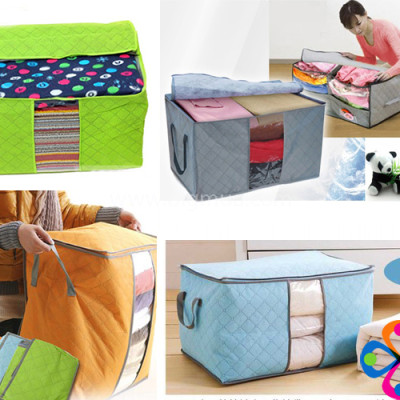 Combo 3 túi vải đựng chăn màn, quần áo đa năng - giao màu ngẫu nhiên