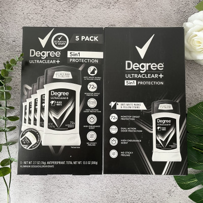 Set 5 Lăn khử mùi nam Degree Men Motionsense Ultra Clear Black White 76g