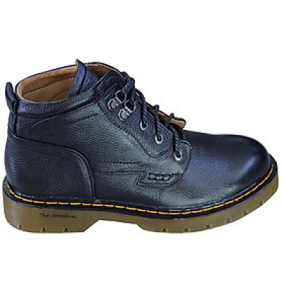Giày boots nam cao cổ HÀ NAM da bò thật đế đốc tờ cao cấp DT2022