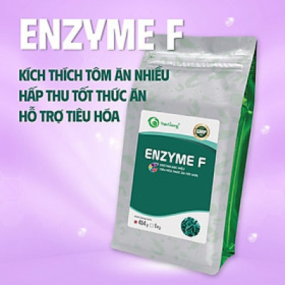 ENZYME ĐẶC HIỆU GIÚP TÔM DỄ TIÊU HÓA, HẤP THU THỨC ĂN TỐT, GIẢM STRESS, GIẢM LƯỢNG PHÂN VÀ THỨC ĂN THỪA THẢI RA MÔI TRƯỜNG NƯỚC ENZYME F