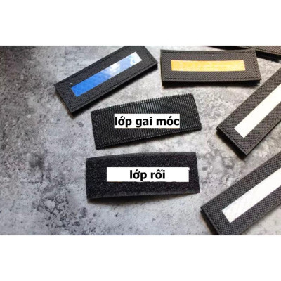 Patch_velcro phản quang đi đêm dán ba lô_túi xách