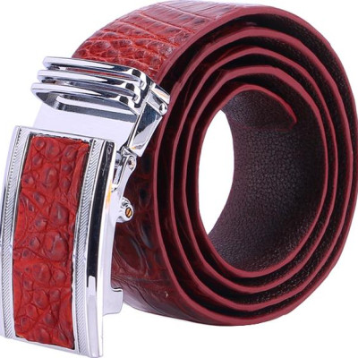 Thắt Lưng Nam Da Cá Sấu Gai Đuôi Bản Lớn Huy Hoàng HT4723 - Nâu Đỏ