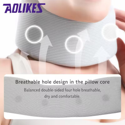 Nẹp Cổ Mềm Cao Cấp AOLIKES A-1081 Giảm Đau Và Hỗ Trợ Sức Khỏe Tối Ưu