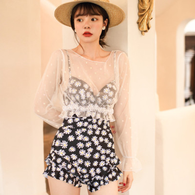 Bộ đồ bơi bikini nữ giấu bụng che nắng 1 mảnh đi tắm biển tôn dáng sang chảnh - B.02