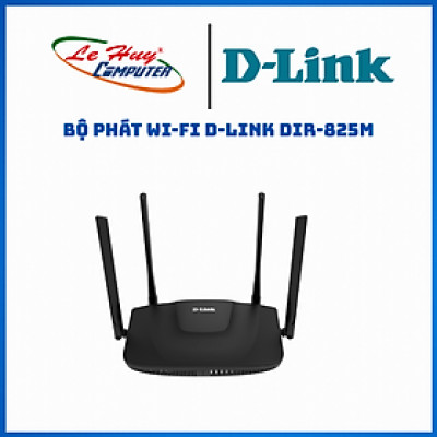Bộ Phát Wi-Fi D-Link DIR-825M Băng Tần Kép MU-MIMO Chuẩn AC 1200Mbps Tích Hợp Mesh, 5 Chế Độ Hoạt Động - Hàng Chính Hãng