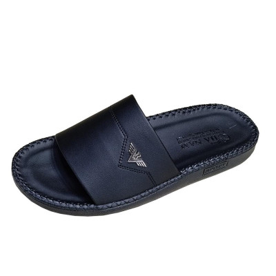 Dép Nam Da Bò HA NAM Đế Siêu Nhẹ Khâu Chỉ Toàn Bộ DNA22031