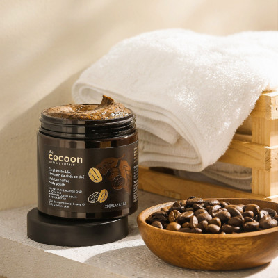 Combo 2 hũ Cà phê Đắk Lắk làm sạch da chết Cocoon (200ml/hũ)