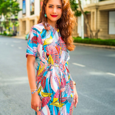 Đầm Mini Lụa Ngọc Hà DRE151 thời trang thiết kế Hity