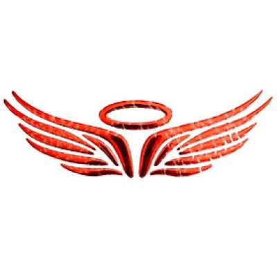 Decal 3D Đôi Cánh Dán Xe Trang Trí Xe Ô Tô