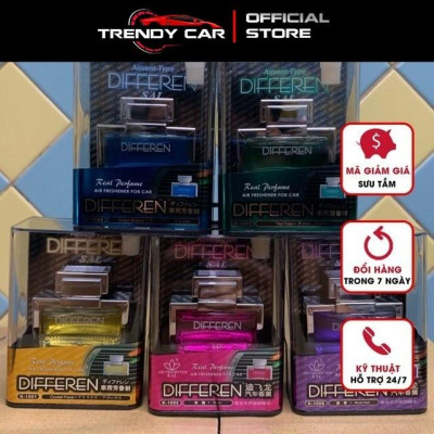 Nước hoa ô tô Differen nước hoa xe hơi cao cấp nhập khẩu từ Nhật Bản chiết xuất 100% thiên nhiên khử mùi chống say xe tố