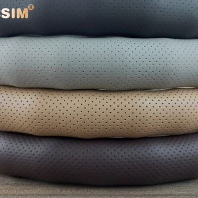 Bọc vô lăng cao cấp Macsim mã 8932 màu đen - Chất liệu da thật - Khâu tay 100% size M