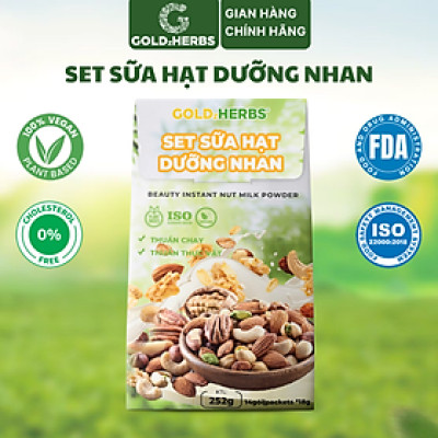 Set Sữa Hạt Dưỡng Nhan Goldzherbs – 252g/ 500g