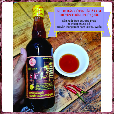 1 Thùng NƯỚC MẮM CỐT PHÚ QUỐC 30N- 30 độ đạm - 1 Thùng 6 chai 520ml