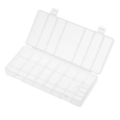 1Pc PALO Transparent AA Battery Storage Box Case High-quality Container Durable Plastic Battery Holder with Lid Holds 8
