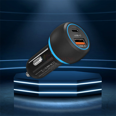 Cốc sạc xe hơi Philips 1USB 1Type-C 20W PD/QC3.0 DLP2552PB/97 - Hàng chính hãng 