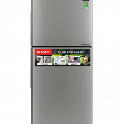 Tủ lạnh Sharp 360L SJ-XP382AE-SL Inverter - Hàng Chính Hãng (Chỉ giao HCM)