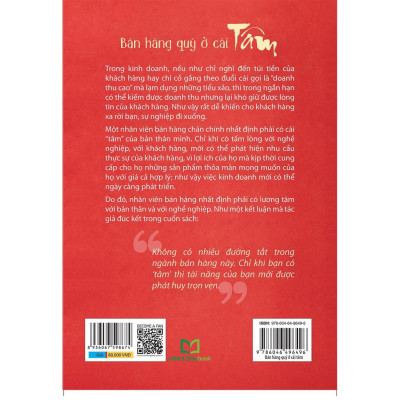 Sách - Bán Hàng Quý Ở Cái Tâm