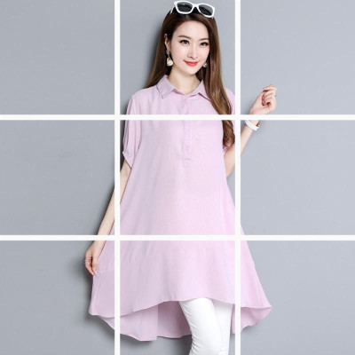 Đầm suông rộng công sở cổ bẻ nhẹ nhàng DB39